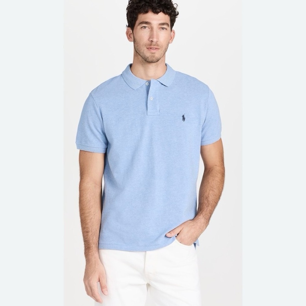 Polo by Ralph Lauren Men's Light Blue Polo Shirt